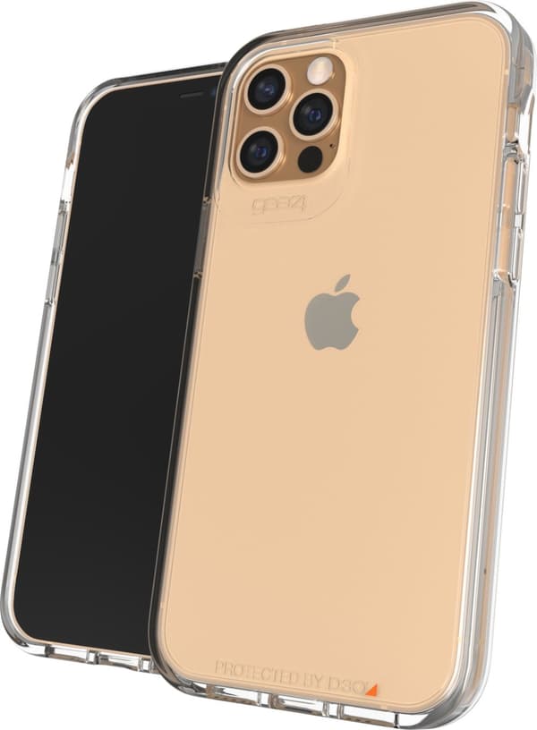 GEAR4 D3O Crystal Palace-fodral, iPhone 12 / 12 Pro, transparent