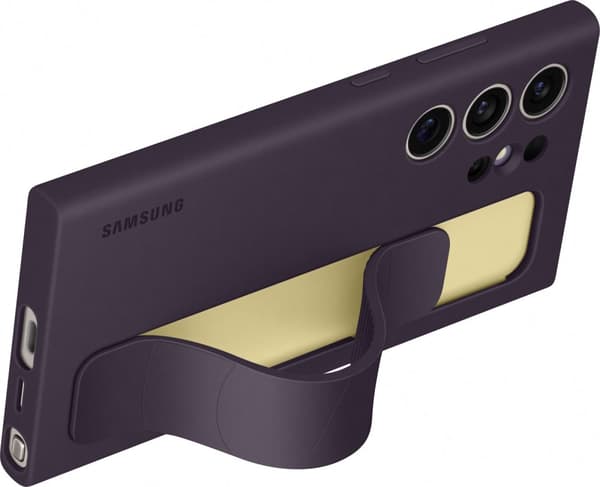 Samsung Galaxy S24 Ultra Standing Grip Case, mörklila