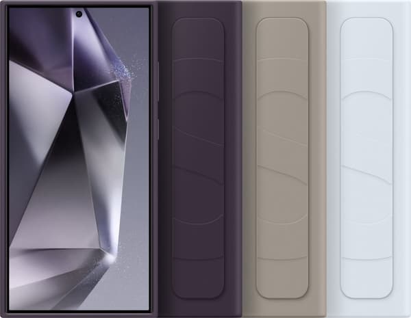 Samsung Galaxy S24 Ultra Standing Grip Case, mörklila
