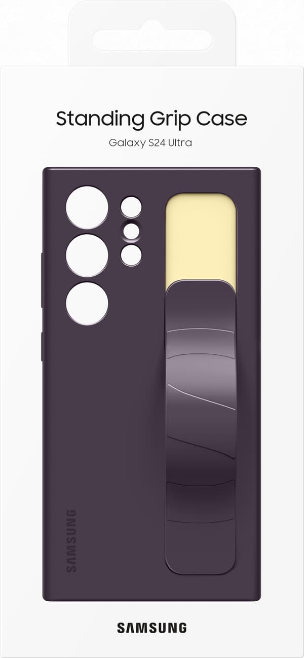 Samsung Galaxy S24 Ultra Standing Grip Case, mörklila
