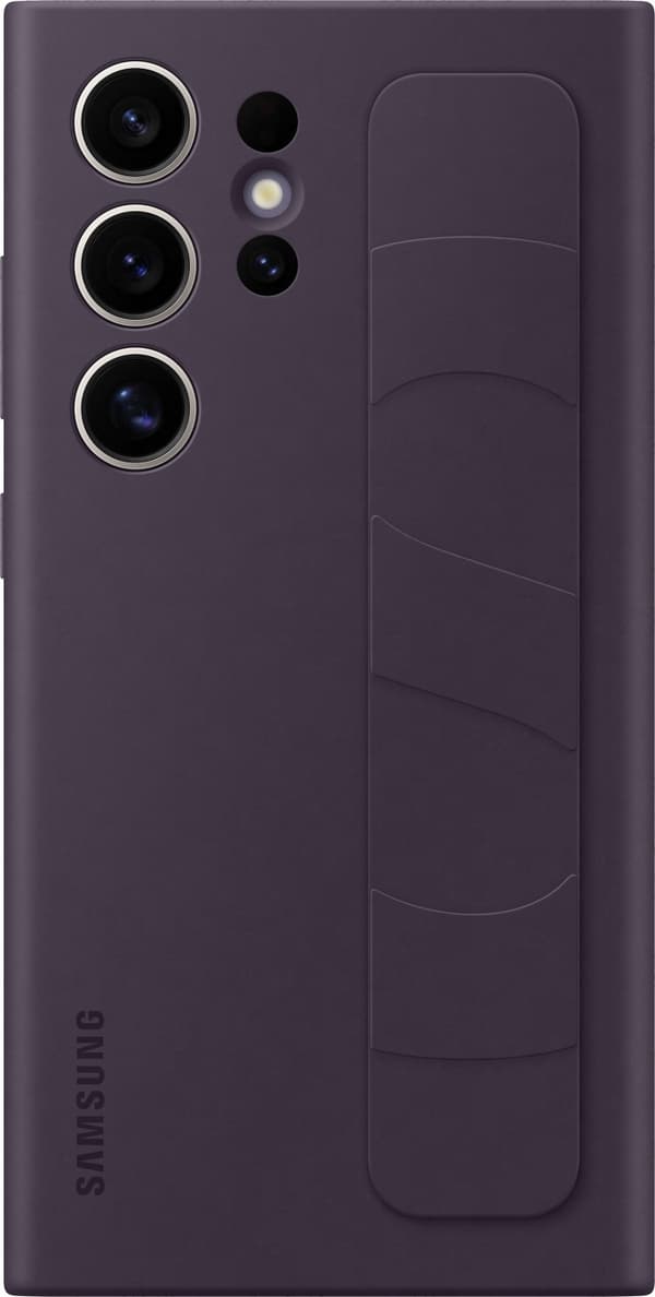 Samsung Galaxy S24 Ultra Standing Grip Case, mörklila