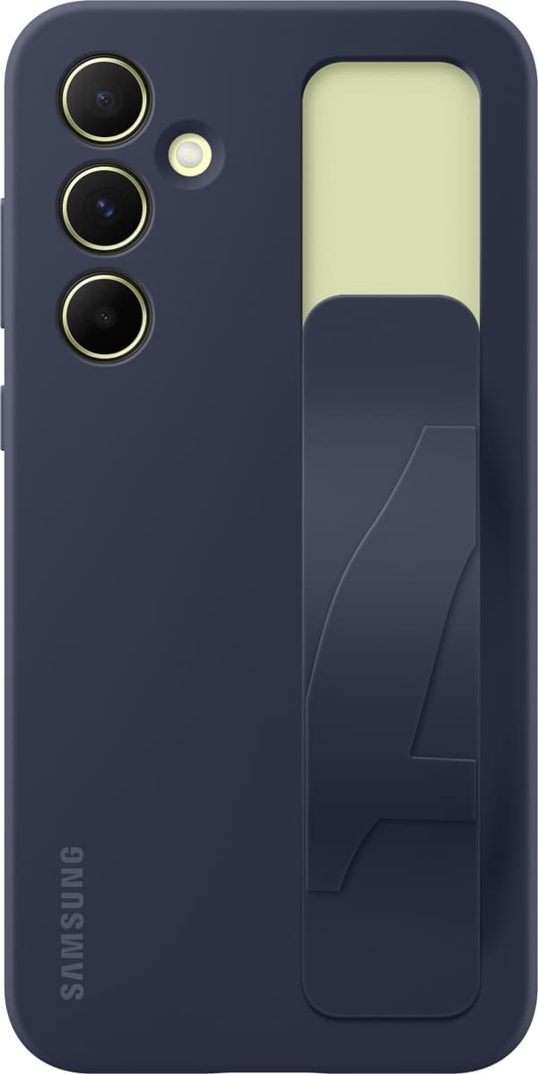 Samsung Galaxy A55 Standing Grip Case -suojakotelo, sininen / musta