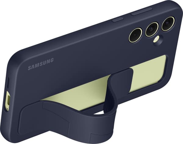 Samsung Galaxy A55 Standing Grip Case -suojakotelo, sininen / musta