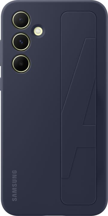Samsung Galaxy A55 Standing Grip Case -suojakotelo, sininen / musta