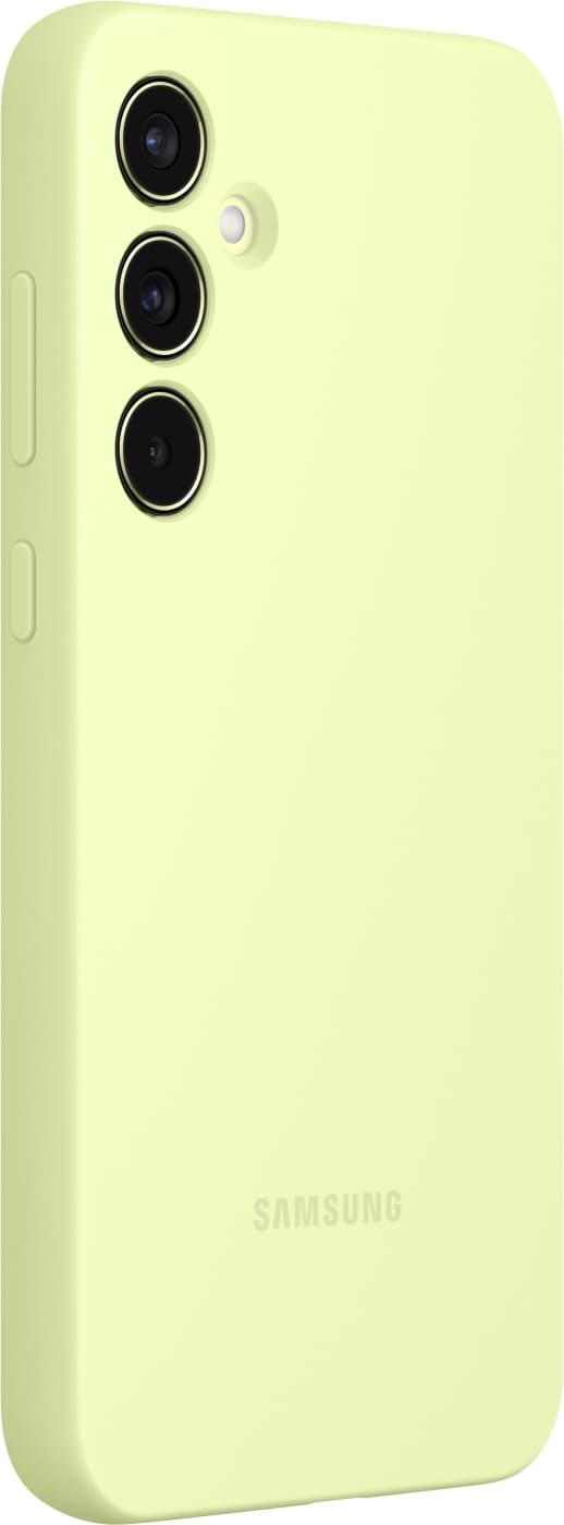 Samsung Galaxy A55 silikoneetui, limegrøn