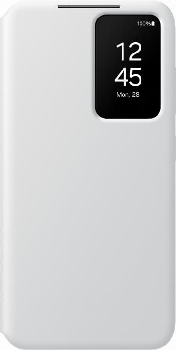 Samsung Galaxy S24 Clear View Wallet Cover -suojakotelo, valkoinen
