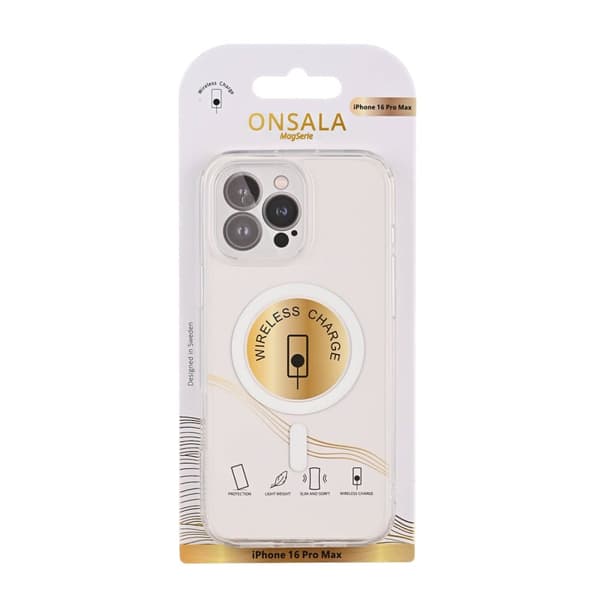Onsala Mobildeksel MagSeries Transparent - iPhone 16 Pro