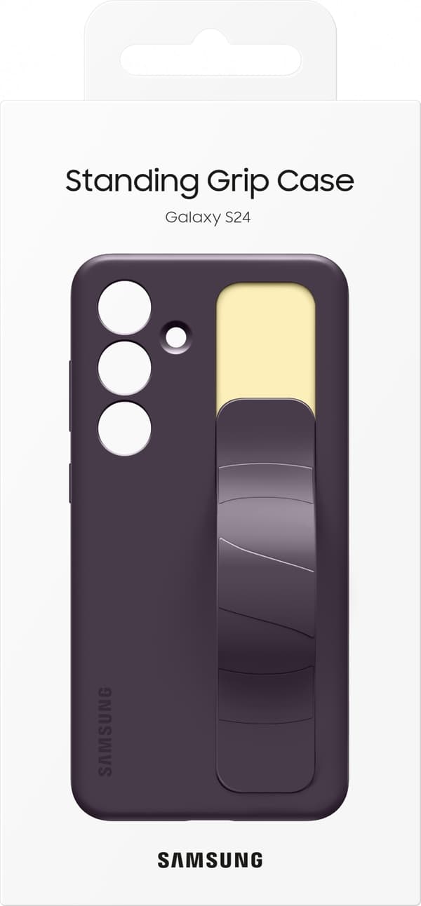 Samsung Galaxy S24 Standing Grip Case -suojakotelo, tummanvioletti
