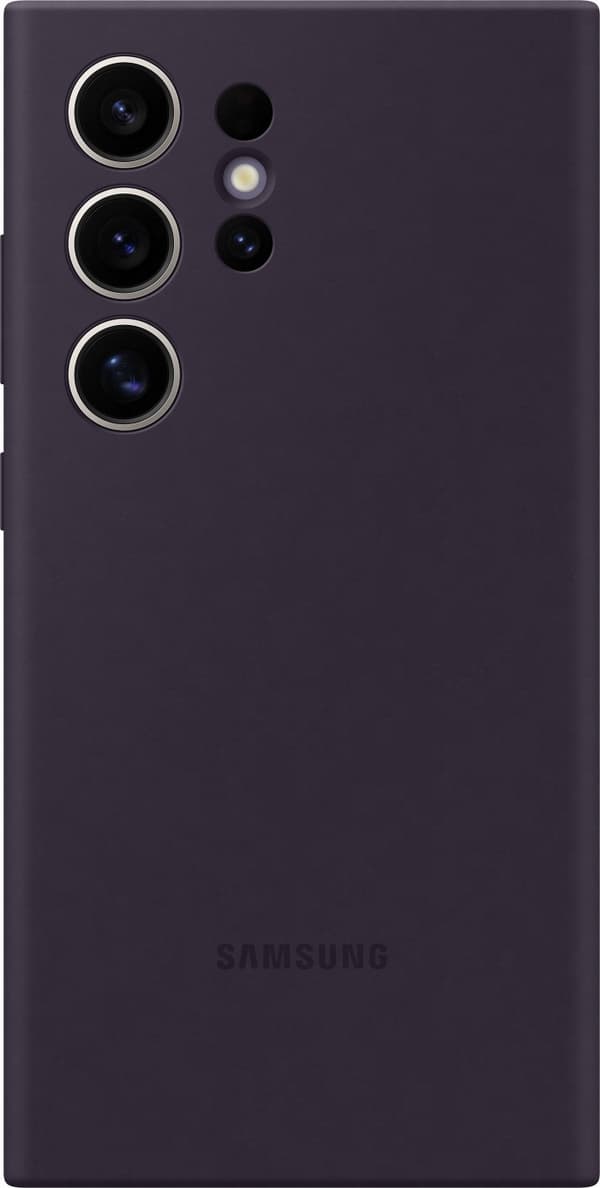 Samsung Galaxy S24 Ultra silikoneetui, mørk lilla
