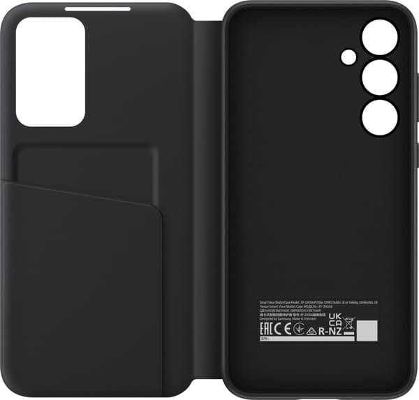 Samsung Galaxy A55 Smart View Wallet Case -lompakkokotelo, musta