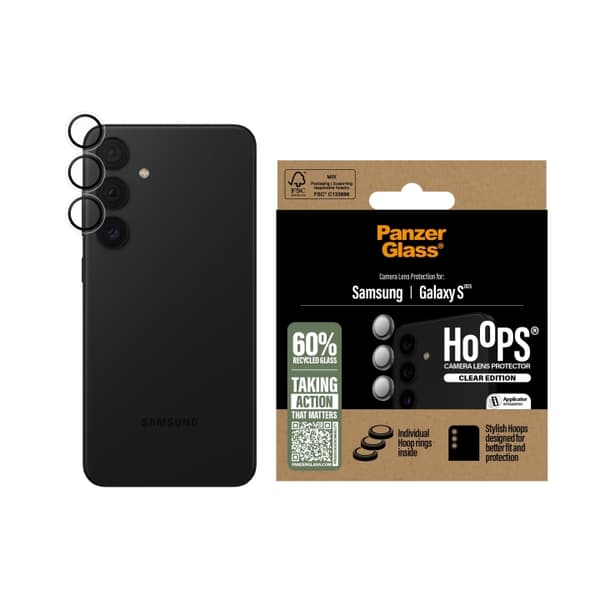 Panzer Glass - Hoops Objektivbeskytter Galaxy S25, gjennomsiktig