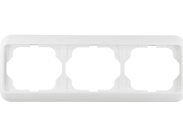 Busch-Jager cover frame, studio white high gloss, alpha, frame alpha nea 1723-24G