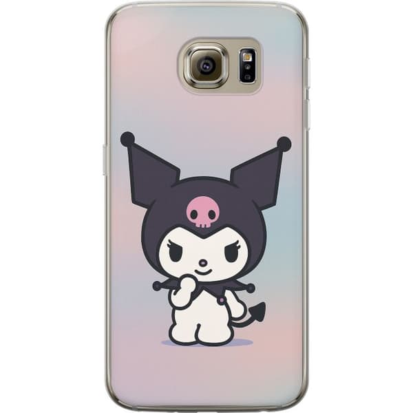 Samsung Galaxy S6 Genomskinligt Skal Kawaii Sanrio Kuromi