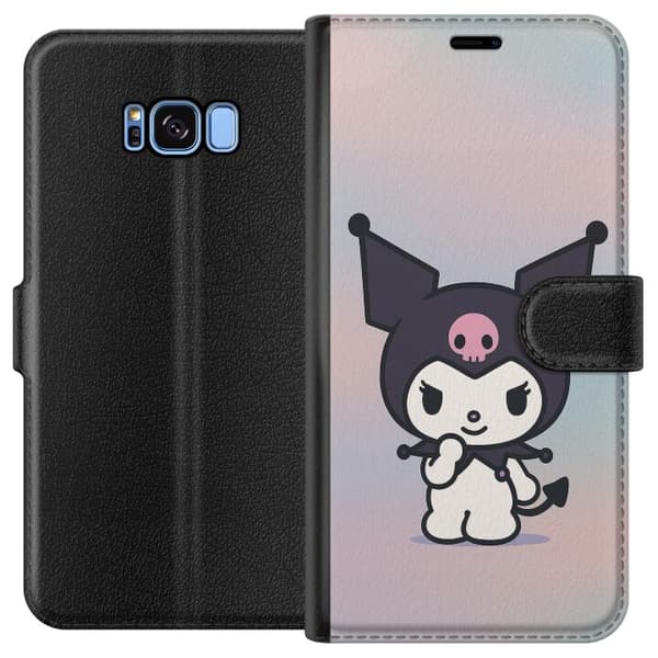Samsung Galaxy S8 Tegnebogsetui Kawaii Sanrio Kuromi