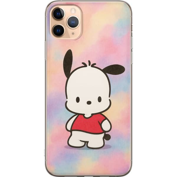 Apple iPhone 11 Pro Max Genomskinligt Skal Kawaii Sanrio Pochacco