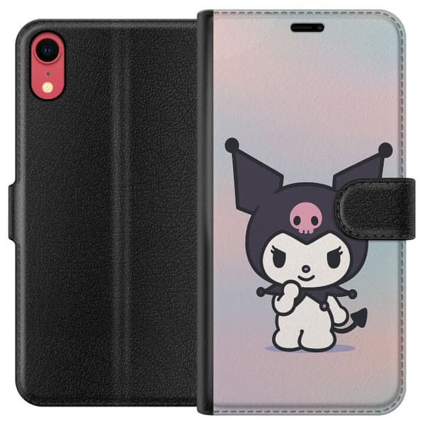 Apple iPhone XR Tegnebogsetui Kawaii Sanrio Kuromi