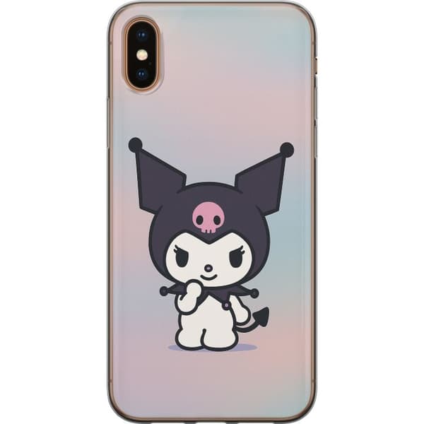 Apple iPhone XS Gjennomsiktig deksel Kawaii Sanrio Kuromi
