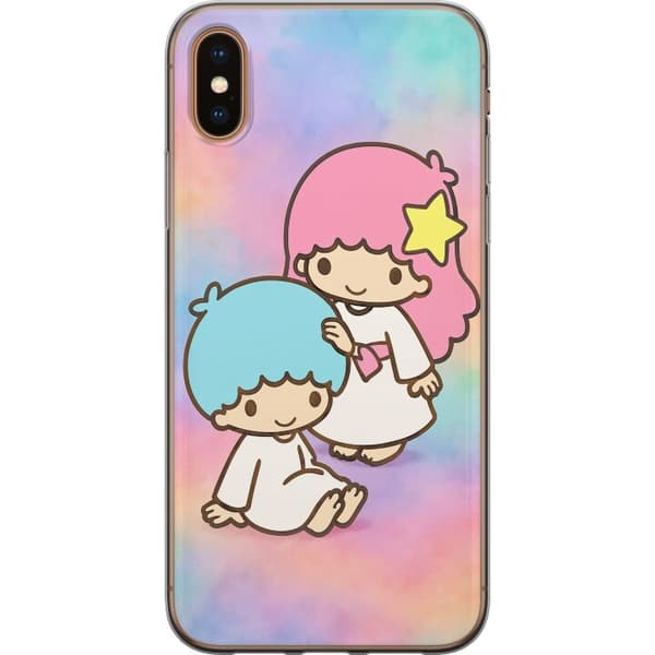 Apple iPhone XS Gennemsigtig cover Kawaii Sanrio Kiki Lola Little Twin Stars