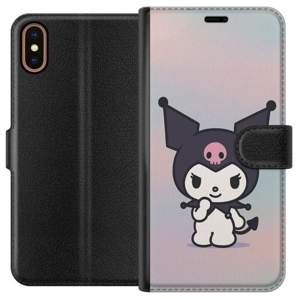 Apple iPhone XS Lommeboketui Kawaii Sanrio Kuromi