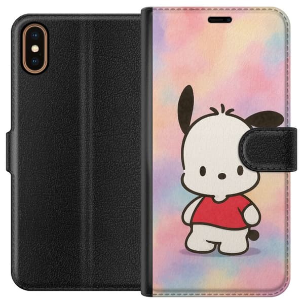 Apple iPhone XS Tegnebogsetui Kawaii Sanrio Pochacco