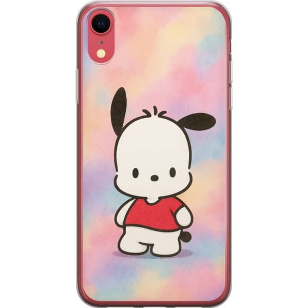 Apple iPhone XR Genomskinligt Skal Kawaii Sanrio Pochacco