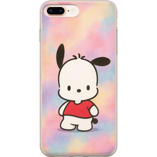 Apple iPhone 8 Plus Genomskinligt Skal Kawaii Sanrio Pochacco