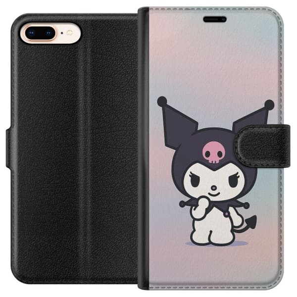 Apple iPhone 8 Plus Tegnebogsetui Kawaii Sanrio Kuromi