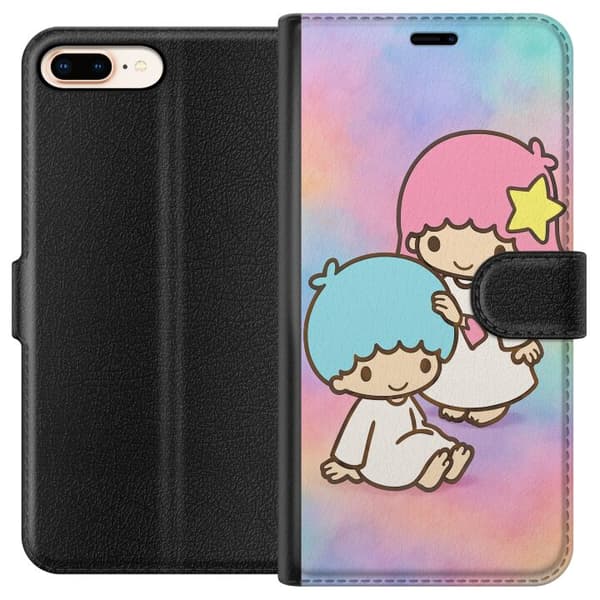Apple iPhone 8 Plus Lommeboketui Kawaii Sanrio Kiki Lola Little Twin Stars