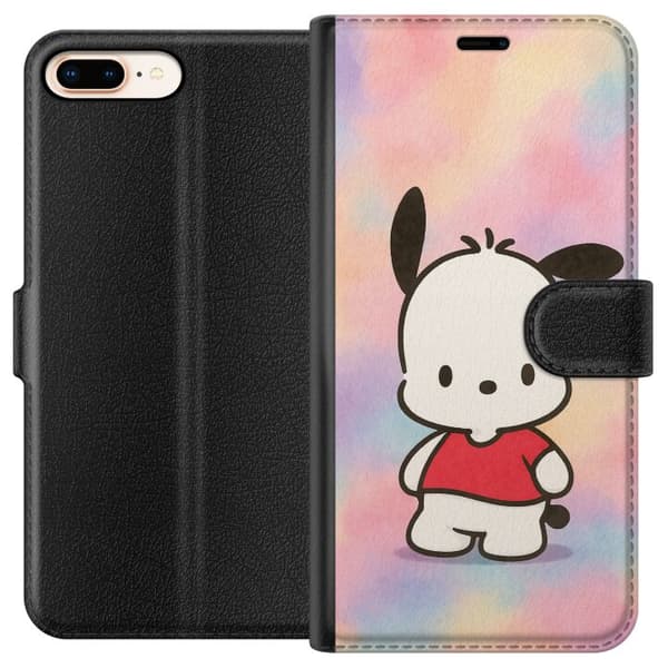 Apple iPhone 8 Plus Tegnebogsetui Kawaii Sanrio Pochacco