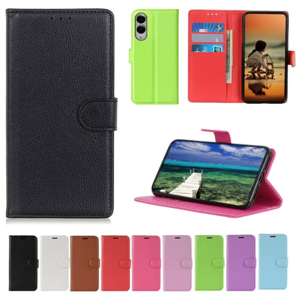 Plånboksfodral Samsung Galaxy S25 Edge - Olika färger Röd