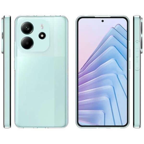 For Xiaomi Redmi Note 14 4G Gjennomsiktig Ripebestandig Deksel