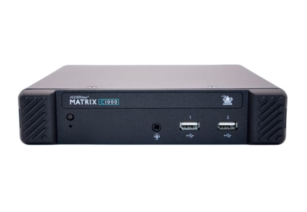 ADDER AVM-C1100-USR, AV matrix switcher, 2560 x 1600 pixels, Black, Metal, USB Type-A, 18 W