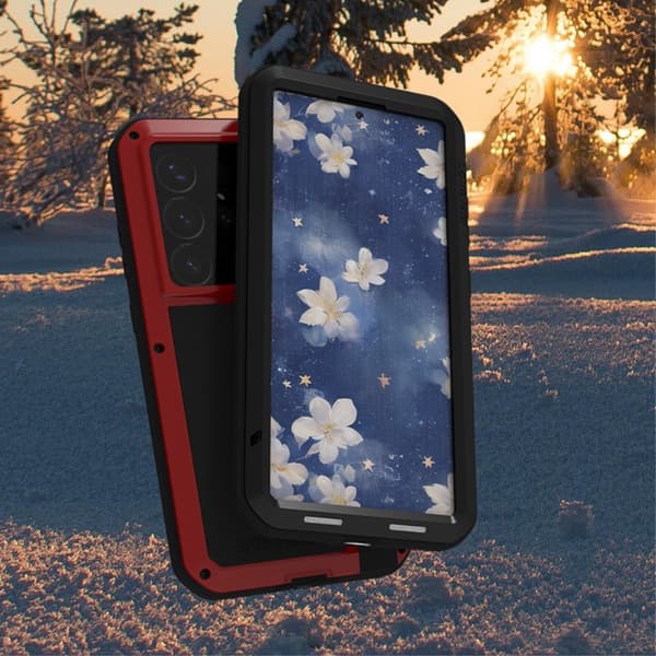 Samsung Galaxy S25+ (Plus) Etui Armour beskyttelsesdeksel Deksel + herdet glass