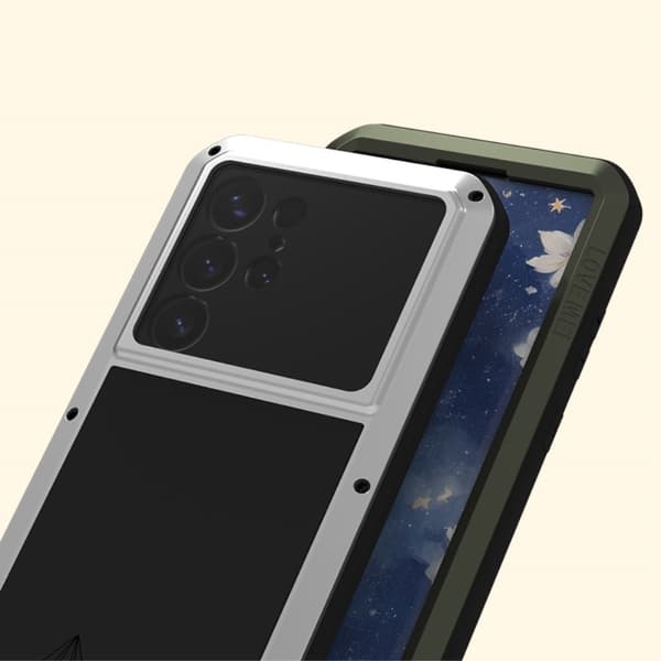 Samsung Galaxy S25 Ultra Case Panserbeskyttelse Case Shell + hærdet glas