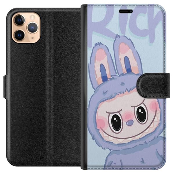 Apple iPhone 11 Pro Max Lommeboketui Blå Kanin Labubu