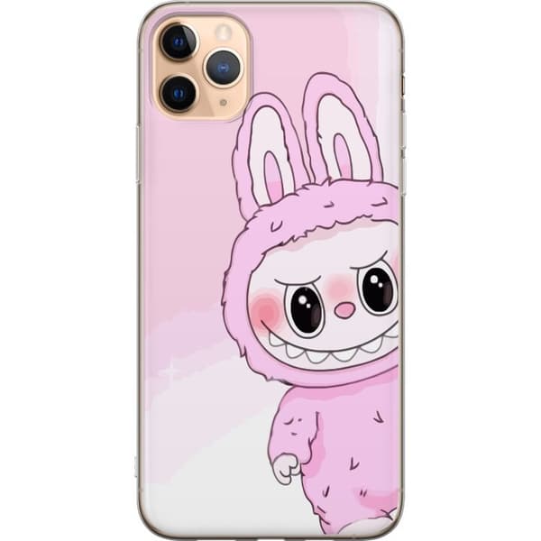 Apple iPhone 11 Pro Max Gjennomsiktig deksel Labubu Bunny-serien