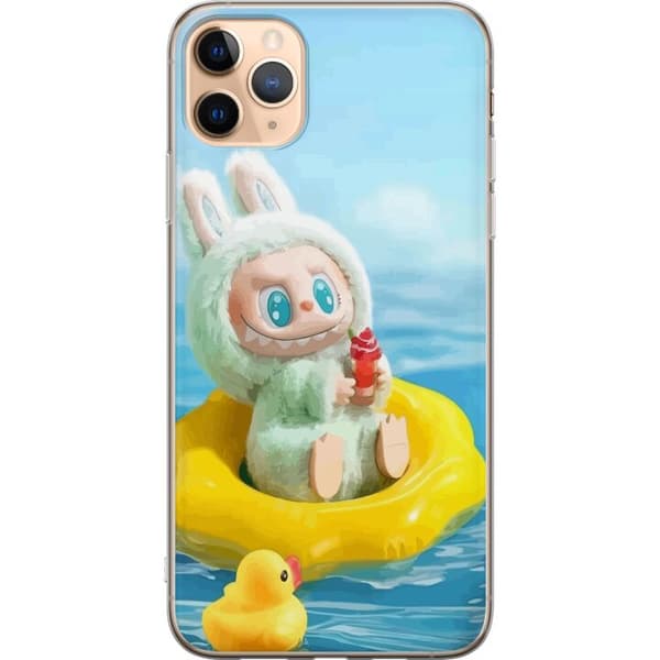 Apple iPhone 11 Pro Max Gjennomsiktig deksel Labubu Macaron-serien