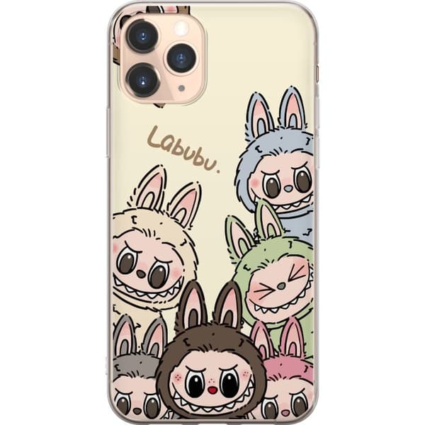 Apple iPhone 11 Pro Gennemsigtig cover Labubu Pastel Collection