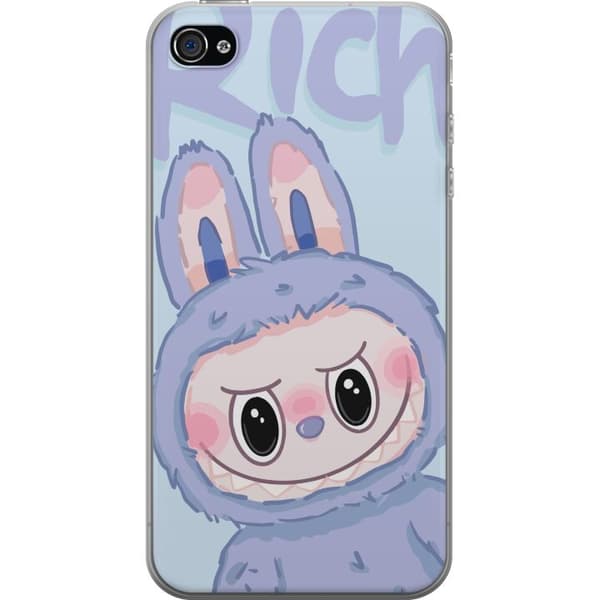 Apple iPhone 4s Genomskinligt Skal Blue Bunny Labubu
