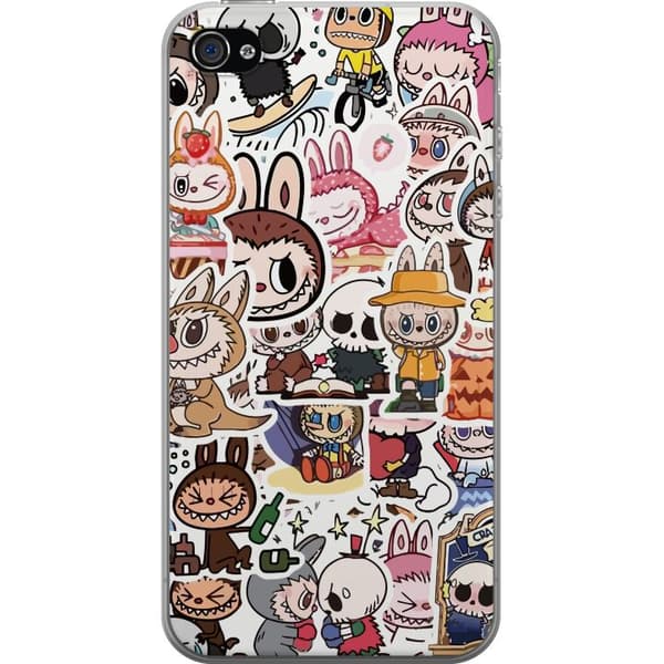 Apple iPhone 4s Läpinäkyvä kuori Labubu All-Stars – POP MART Erikoispainos