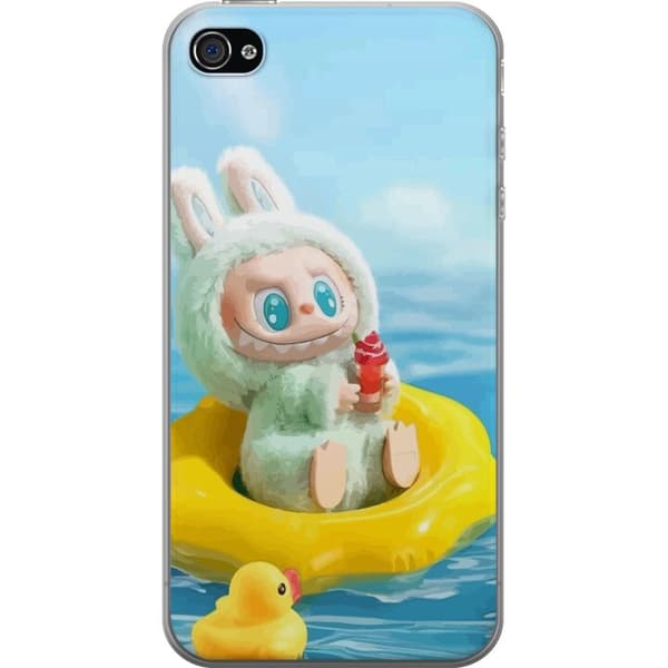 Apple iPhone 4s Läpinäkyvä kuori Labubu Macaron-sarja