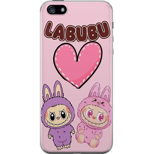 Apple iPhone 5 Läpinäkyvä kuori Labubu Pink Monster