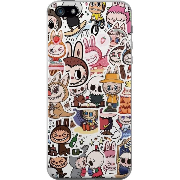 Apple iPhone 5 Läpinäkyvä kuori Labubu All-Stars – POP MART Erikoispainos