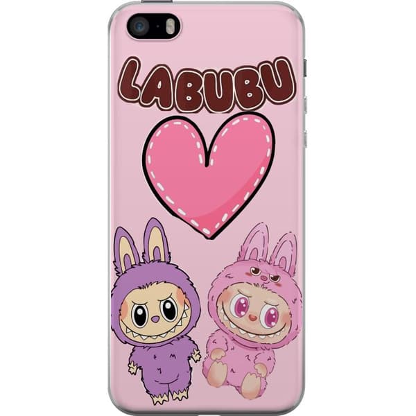 Apple iPhone 5s Gennemsigtig cover Labubu Pink Monster
