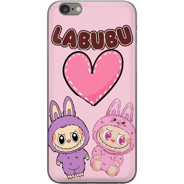 Apple iPhone 6 Plus Genomskinligt Skal Labubu Pink Monster