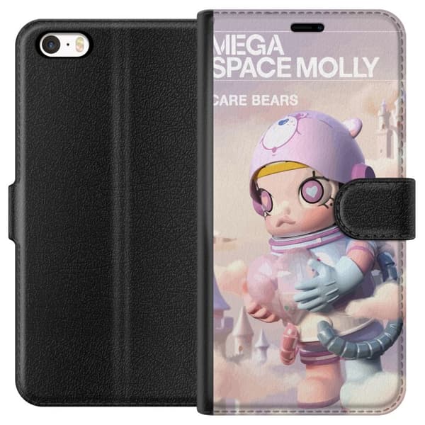 Apple iPhone 5 Tegnebogsetui Mega Space Molly Care Bears Series - Share Bear Edition