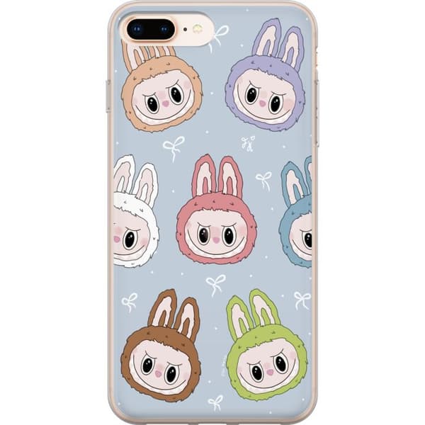 Apple iPhone 7 Plus Läpinäkyvä kuori Pastel Labubu