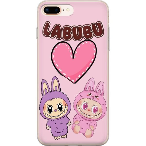 Apple iPhone 7 Plus Gennemsigtig cover Labubu Pink Monster