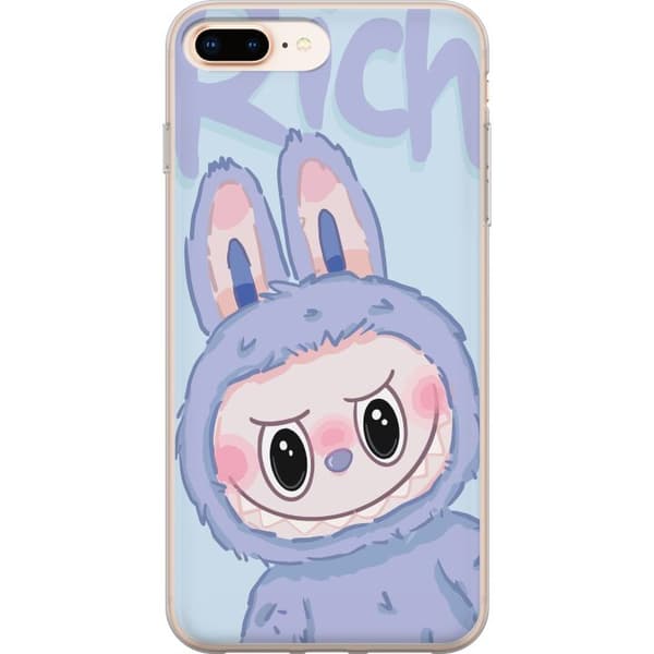 Apple iPhone 7 Plus Gennemsigtig cover Blå Kanin Labubu