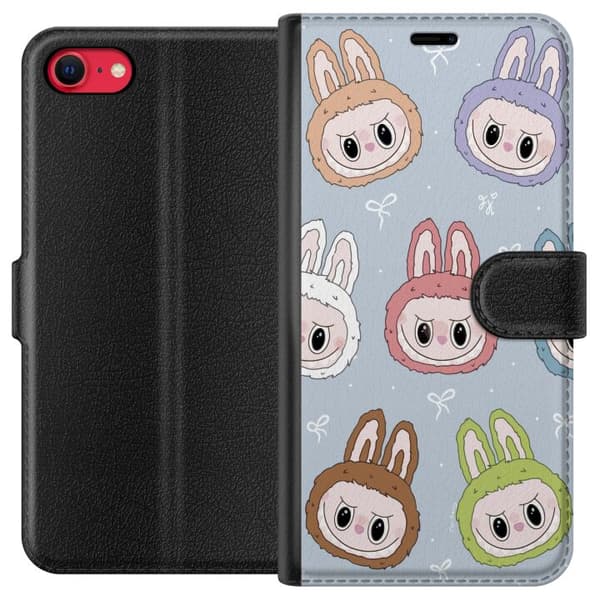 Apple iPhone 8 Tegnebogsetui Pastel Labubu